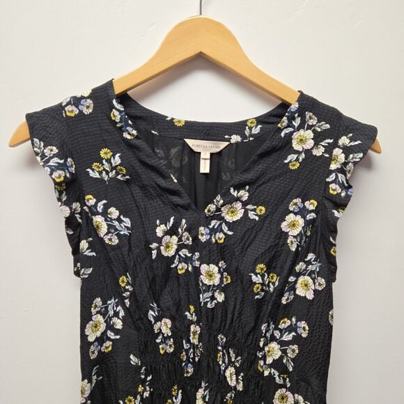 Rebecca Taylor Silk Kelsey Floral Dress sz 0 / XS Elegant Date Night Midi A-Line - Picture 6 of 13